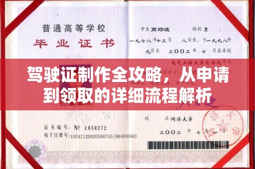 景洪驾驶证制作全攻略，从申请到领取的详细流程解析